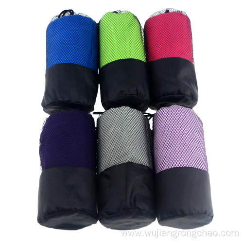 Microfiber towels with embroidery